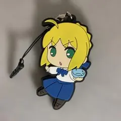 Fate イヤホンジャック　ストラップ ラバスト セイバー