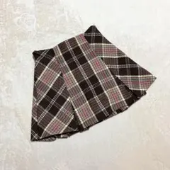 GRL グレイル ＊ インパン付きチェック柄ミニスカート ブラウン M 新品
