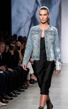 【希少】90s archive LGB damage denim jacket