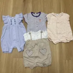 ベビー　ロンパース　カバーオール　80 前開き　西松屋　女の子