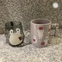 スターバックス　マグカップ　耐熱ガラスマグセット　2021クリスマス　ホリデー