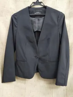 GREEN LABEL RELAXINGノーカラージャケット ブラック