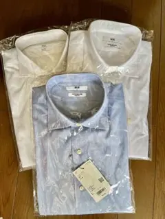 【UNIQLO 】スーパーノンアイロンシャツ2枚組&スリムフィットシャツ1枚+