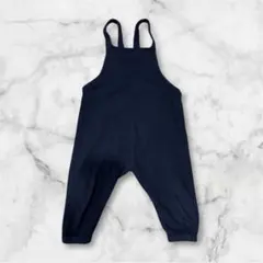 （美品）ユニクロ サロペットパンツ ネイビー　80