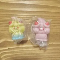 【新品未使用】ポケモンキッズ 指人形 マホイップ 2点セット