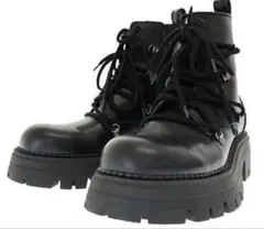 【希少】日本未発売 ZARA ボリュームレースアップブーツ　27-28センチ