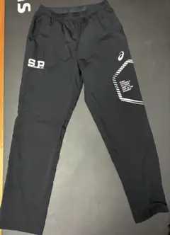 asics 黒 ジャージパンツ Lサイズ