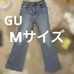 GU フレアジーンズ デニムパンツ ハイウエスト ブーツカット Mサイズ