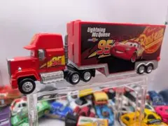 Ｆトミカ Lightning McQueenトレーラー 95 オマケ付き 綺麗