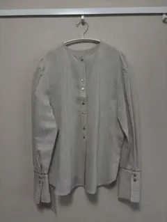 TODAYFUL ストライプ ボタン付き 長袖シャツ　新品