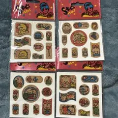 平成レトロ　コルクシール　当時もの　4枚セット品