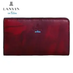 ランバンオンブルー 牛革 キーケース 小銭入れ付き 4連仕様 レッド