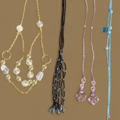 ネックレス　ビーズネックレス 4点まとめ売り