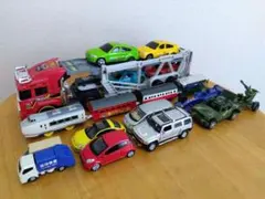 ✅️お値下げ❗️ミニカー１２台＋トラック１台＋プラレール４両＋プレゼント付き