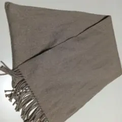 ユニクロ、カシミヤブラウンマフラー 約70cm x 200cm