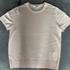 UNIQLO 半袖 クルーネックニット ピンク Mサイズ