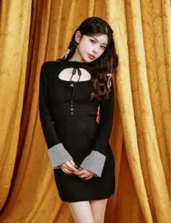 ダーリッチのワンピ、グリーンです。 試着したのみで新品です。 ダーリッチのワンピ、グリーンです。 試着したのみで新品です。