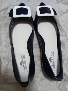 TEMPERATE ネイビー レインシューズ　パンプス
