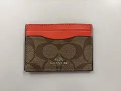 外側 상태좋음 即発送 COACH コーチ パスケース カードケース 定期入れ コーチ