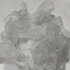 帯揚げ フリル レース 白 パール風 浴衣 振袖 袴 着物 アクセサリー