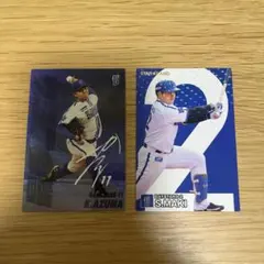 プロ野球チップスカード 横浜DeNAベイスターズ 東克樹 牧秀悟