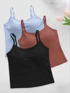 【新品】ブラ付きキャミソール3枚セット