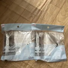 ダイソー　B8サイズ　３つ穴バインダー　クリアポケットタイプ　2個セット