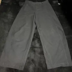 ユニクロ ジャージーバレルレッグパンツ L ブラック