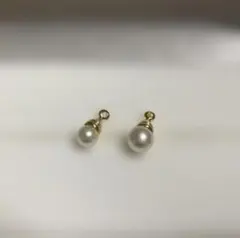 本真珠？　チャーム　ミニ＆小２個セット