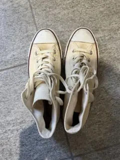 converse キャンバス生地　8ハーフ 26.5センチ ベージュ