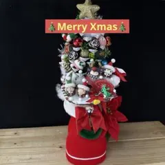 どんぐりアート♡Merry Xmas赤いブーツと大王松のBIGツリー♡