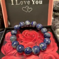 セール価格！天然石ブレスレット　ラピスラズリ　大玉