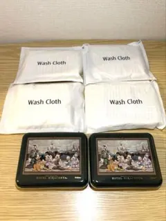 新品未使用 ホテルミラコスタ アメニティ缶 ウォッシュクロス ボディタオル