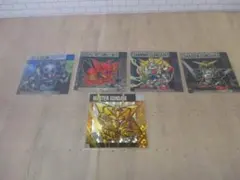 【送込】バンダイ　元祖SDガンダムスナックⅡシール5枚　マスターガンダム　他