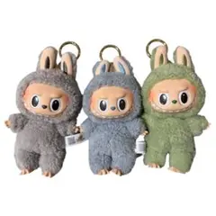 美品 即発送 LABUBU ラブブ マカロン 3体セット 正規品