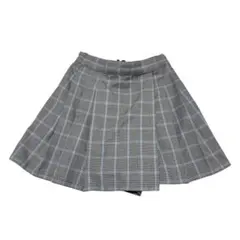 ユニクロ キッズ チェックスコート 130 グレー