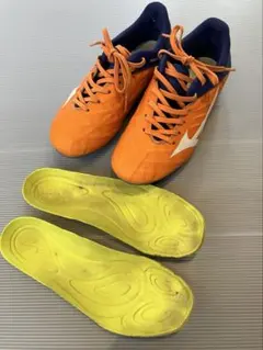MIZUNO サッカー　トレシュー　オレンジ ブルー　21.0cm