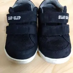SLAP SLIP ブラック スニーカー ベルクロ16cmのサムネイル
