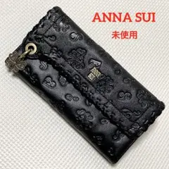 ナイトメアビフォアクリスマス ANNA SUI 二つ折り財布 ブラック - メルカリ