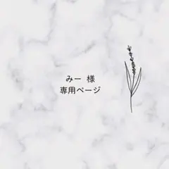 みー 様 専用ページ