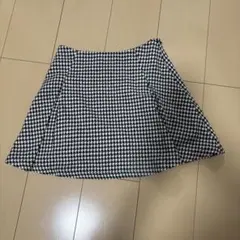 GRL インパン裏地付き千鳥柄フレアミニスカート[mei25]