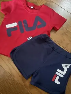 翌日発送❣️ FILA 赤 Tシャツ ショートパンツ セットのサムネイル