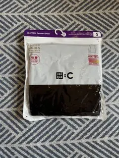 新品ユニクロ　ヒートテック極暖　カシミヤブレンドタートルネック ダークブラウンS