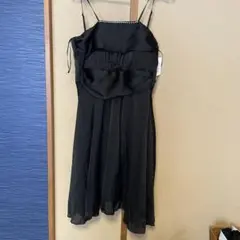 ビジュー ブラックスリップドレス ビーズ付き 新品未使用