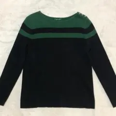 【匿名配送】ローレン ラルフ ローレン ニット 長袖ボーダー XLサイズ相当