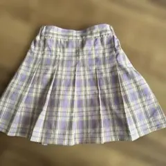 チェック柄プリーツスカート 120cm