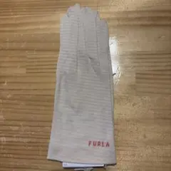 FURLA ストライプ手袋 ピンク