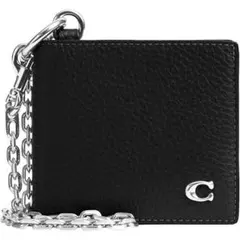 COACH Mens BillfoldWallet WithChainBlack