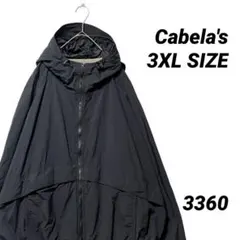 00s Cabela's 裏地フリース ナイロン ジップアップ パーカー 3XL