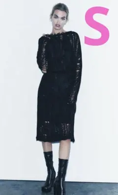 ZARA✳︎オープンニットワンピース